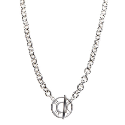 Tiffany Sterling Silver Atlas Toggle Chain Necklace 1 of 5
