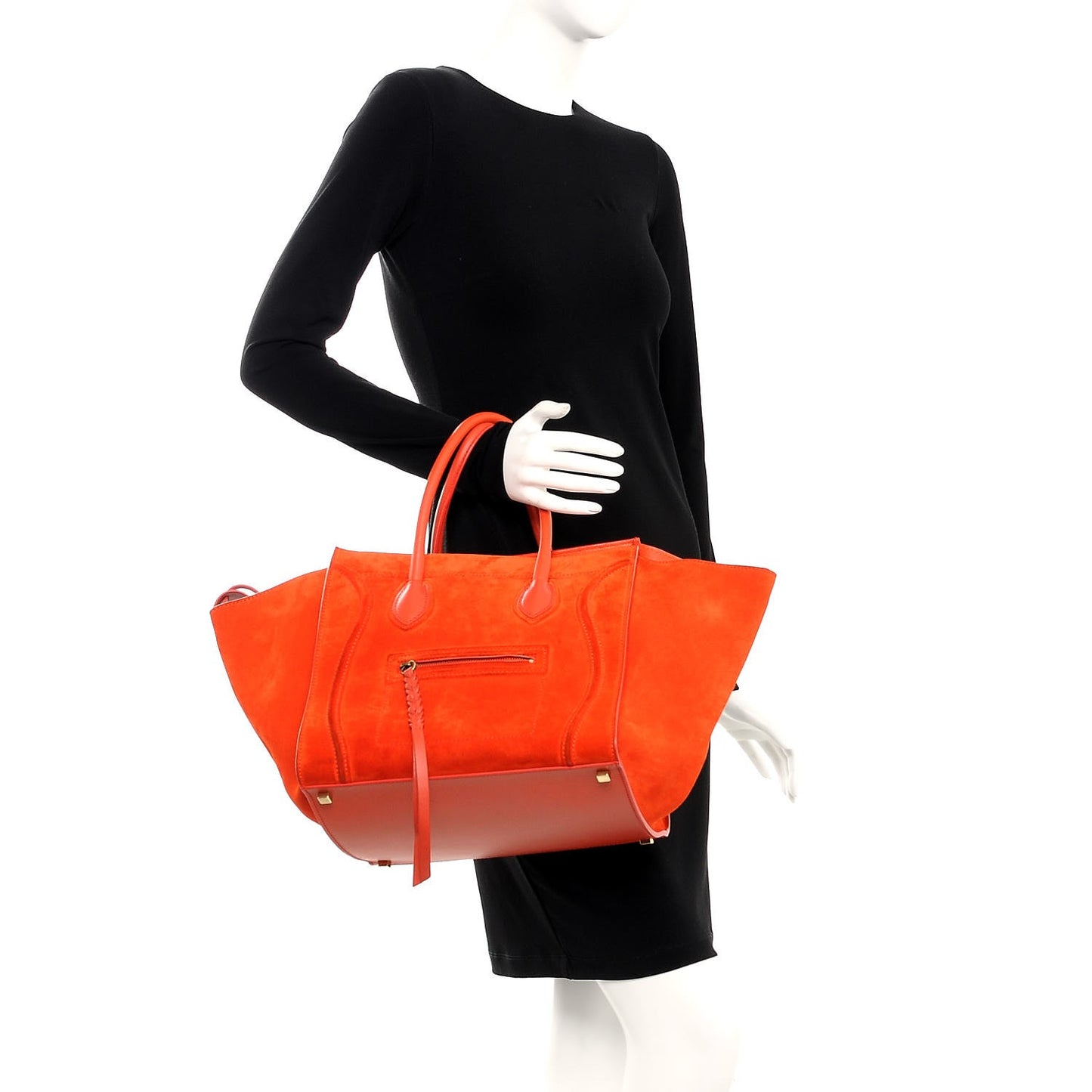 Nubuck Medium Phantom Luggage Bright Orange