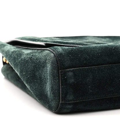 Saint Laurent Smooth Calfskin Suede Medium Reversible Monogram Kate Satchel Black 14 of 17