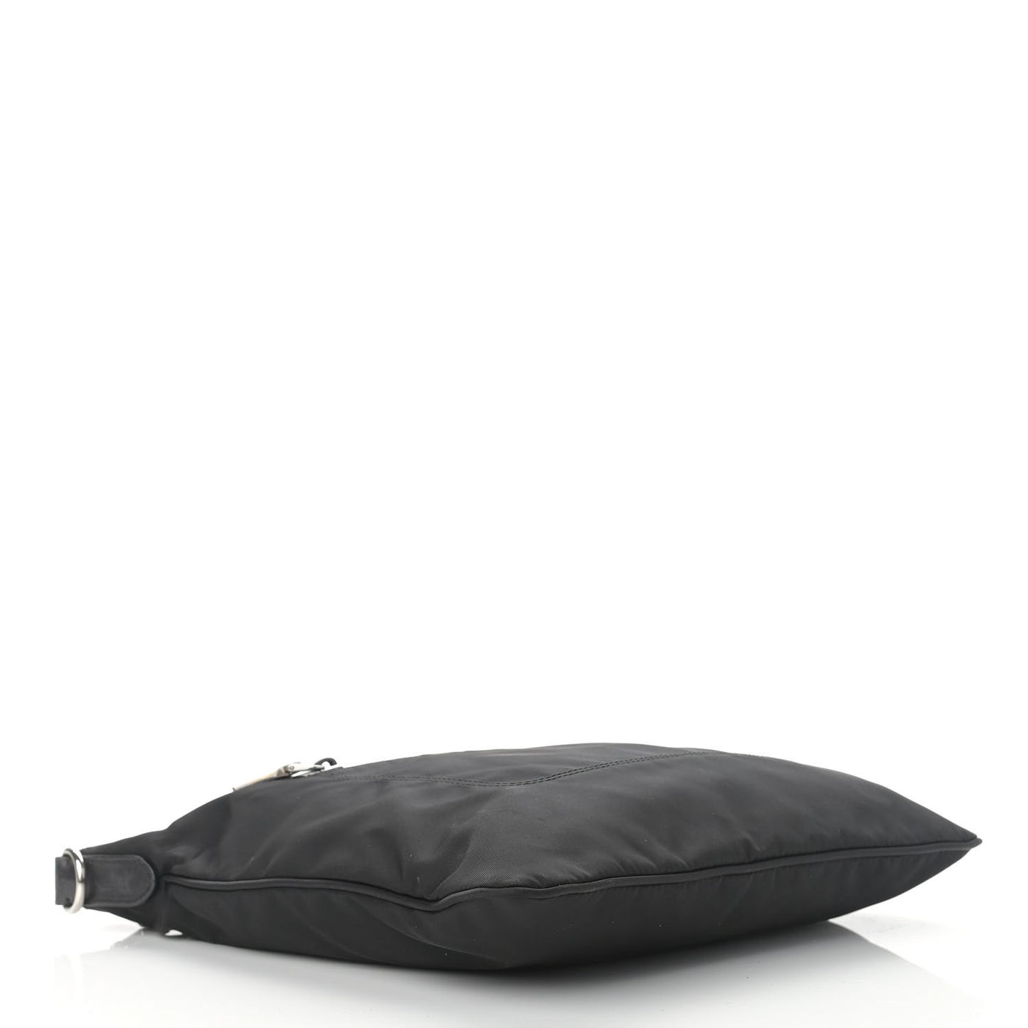 Nylon Vela Flat Messenger Bag Black