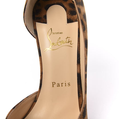 Christian Louboutin Tissu Leopardino Iriza 100 Pumps 38.5 Brown 8 of 9