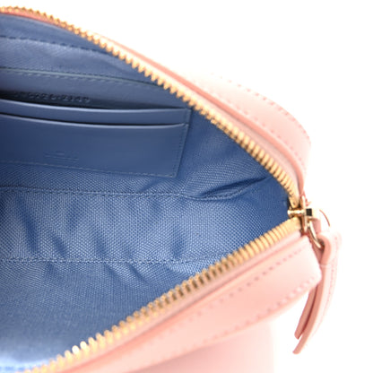 Gucci Dollar Calfskin Enamel Super Mini GG Marmont Chain Shoulder Bag Light Pink Blue 5 of 10