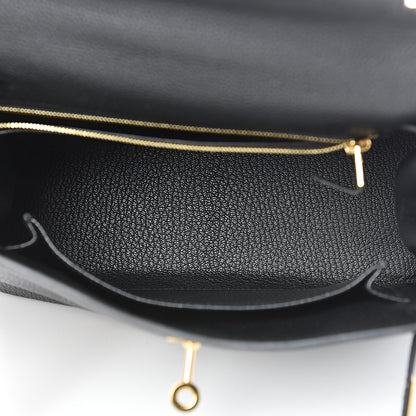 Hermes Togo Kelly Retourne 25 Black 13 of 40