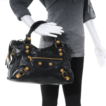Balenciaga Agneau Giant 21 Gold Hardware City Black 2 of 12
