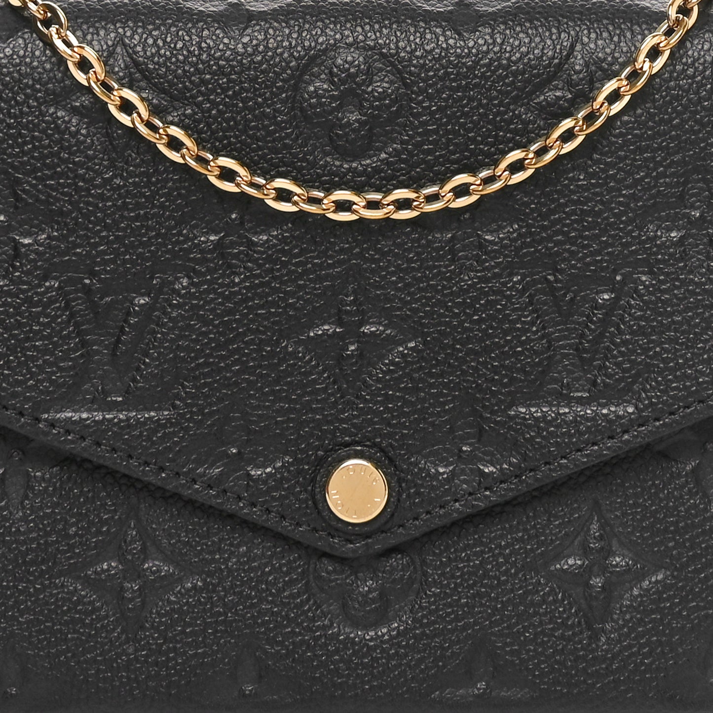 Empreinte Pochette Felicie Chain Wallet Black
