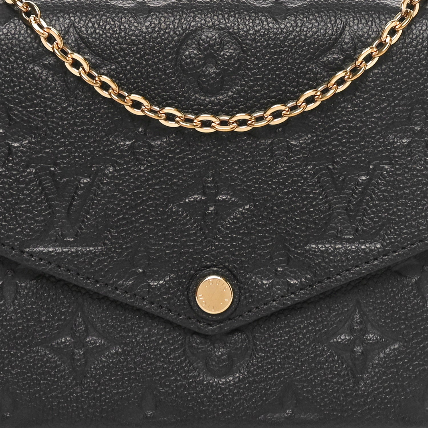 Louis Vuitton Empreinte Pochette Felicie Chain Wallet Black 8 of 10