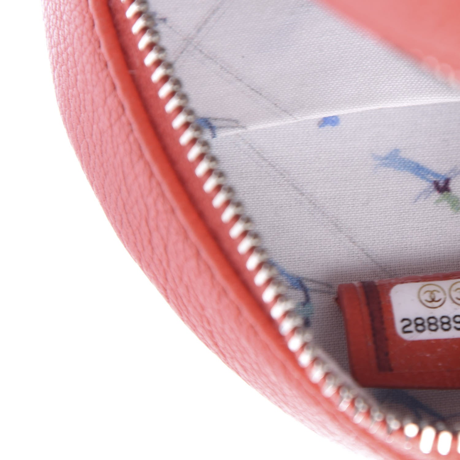 Chanel Goatskin Round Clutch With Chain Red 8 of 10