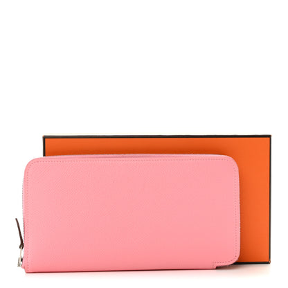Hermes Epsom Silk'in Wallet Rose Confetti 10 of 10