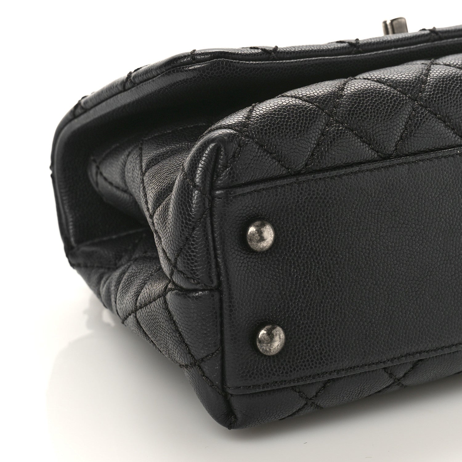 Chanel Caviar Quilted Mini Coco Handle Flap Black 8 of 9