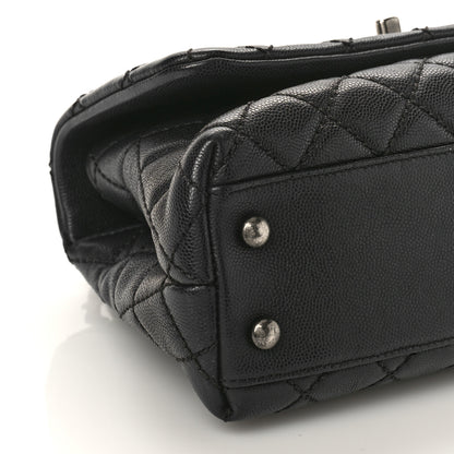 Chanel Caviar Quilted Mini Coco Handle Flap Black 8 of 9