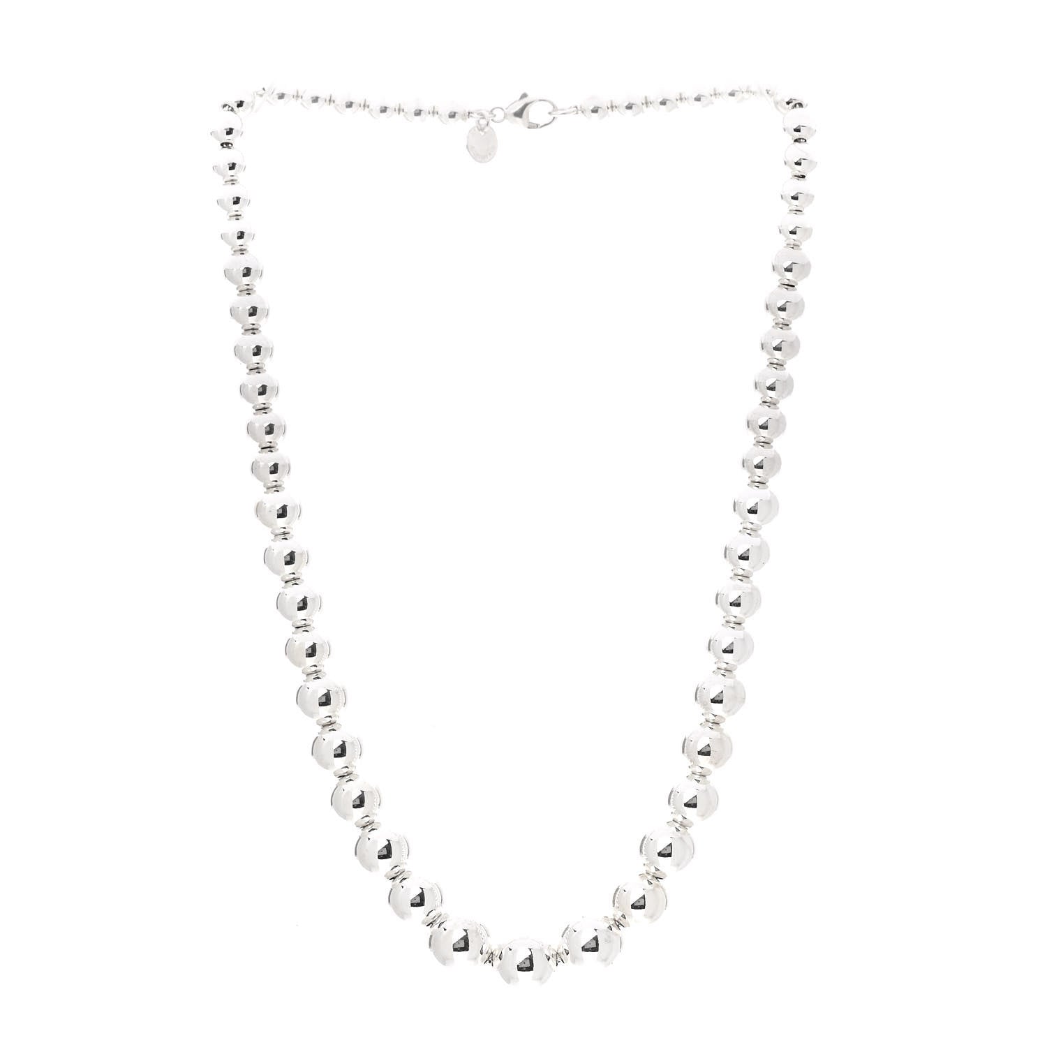 Tiffany Sterling Silver HardWear Graduated Ball Necklace 3 of 6