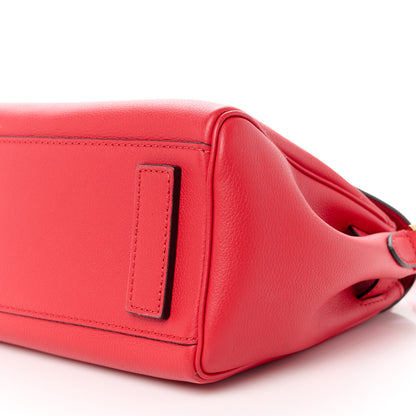 Versace Calfskin Medium La Medusa Top Handle Handbag Red 11 of 11