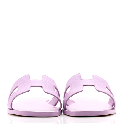 Hermes Epsom Oran Sandals 37 Violet Amethyste 2 of 10