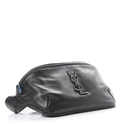 Saint Laurent Calfskin Monogram Belt Bag Black 3 of 11