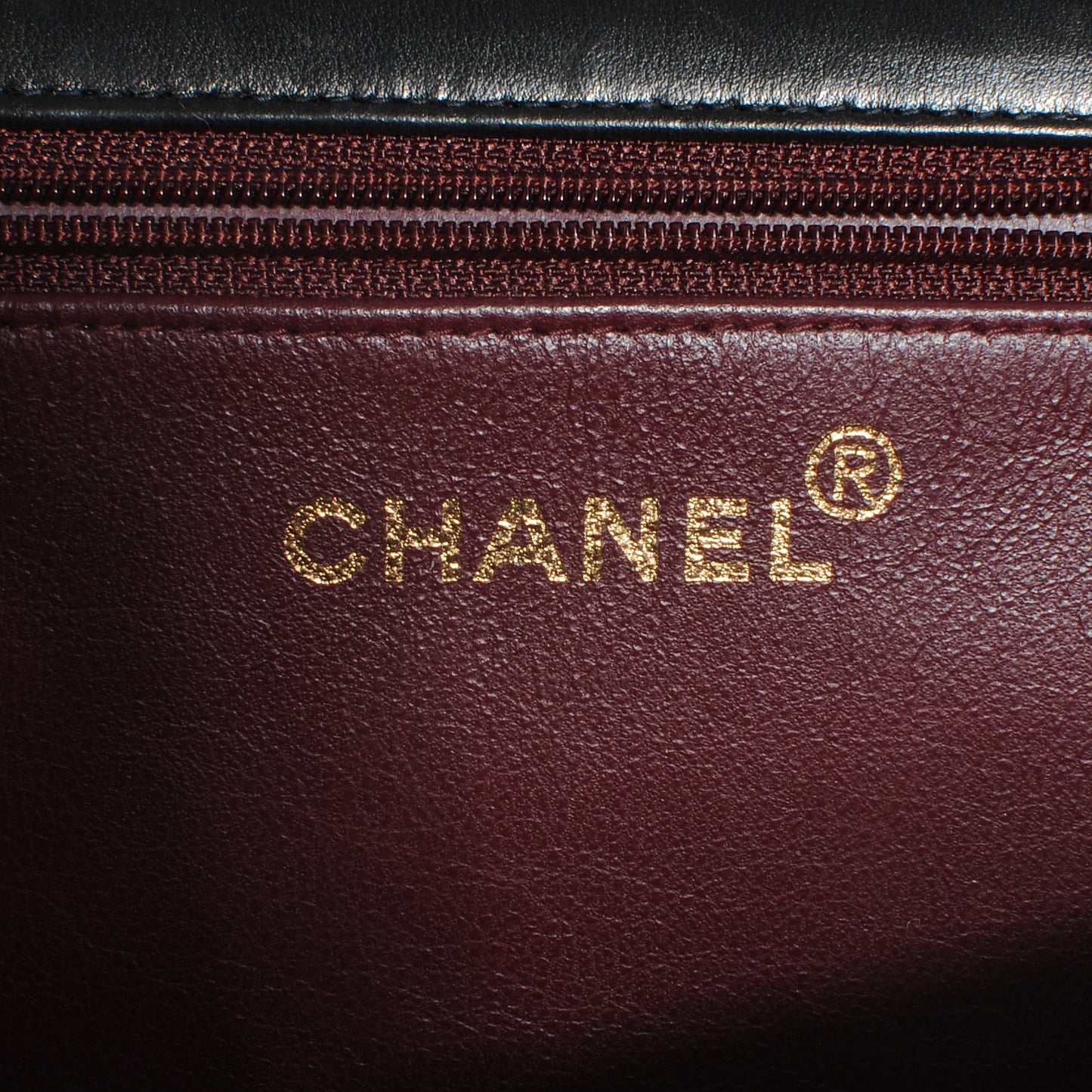 Lambskin Medium Single Flap Black