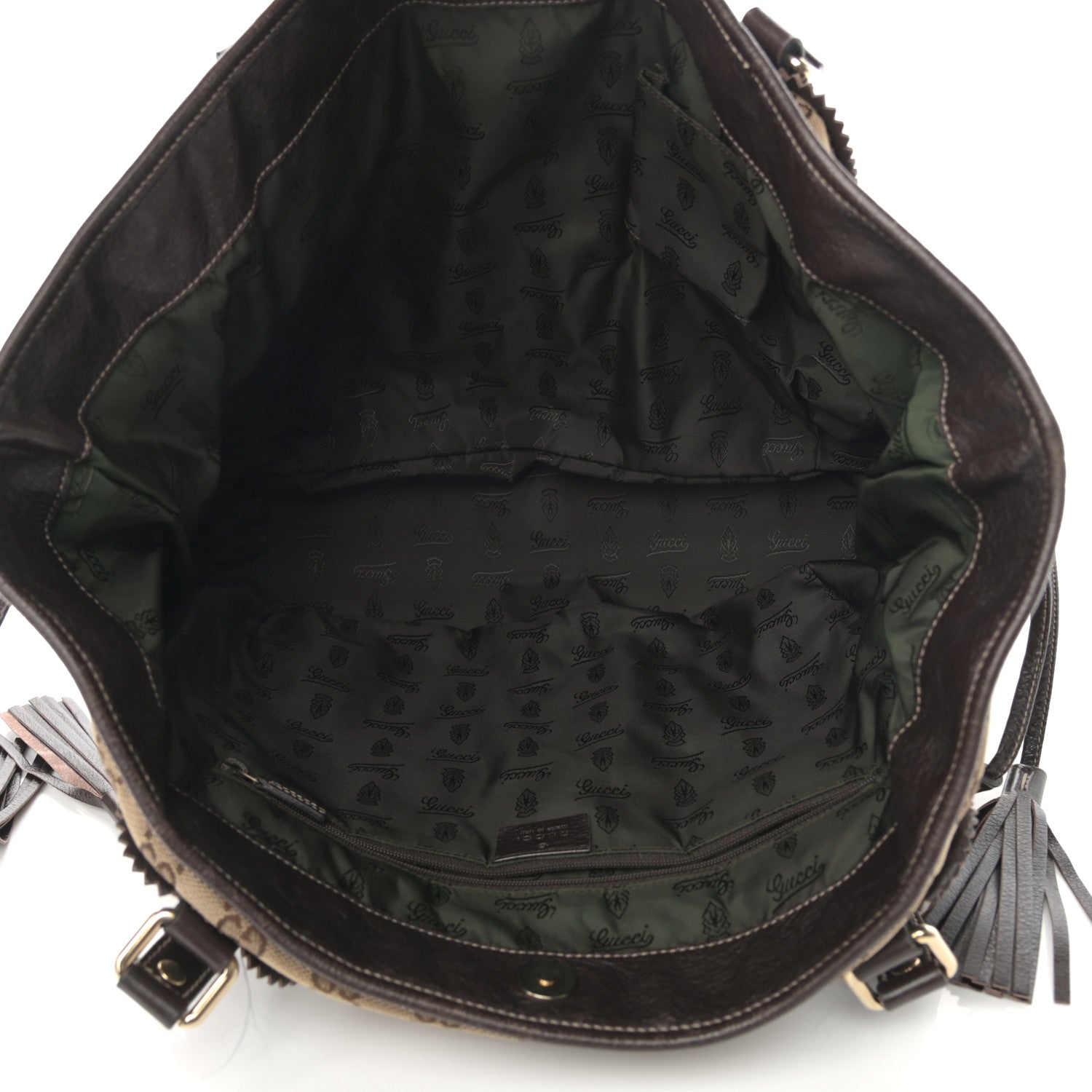 Gucci Monogram Large Tribeca Tote Brown 5 of 16