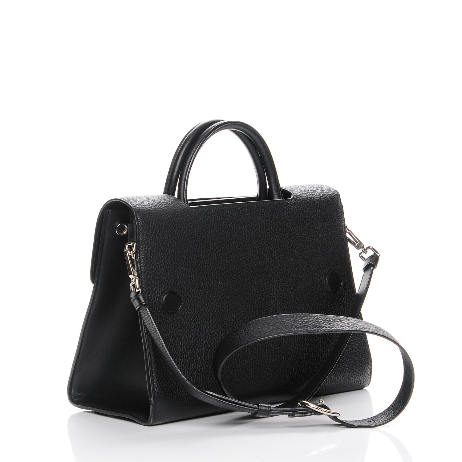 Christian Dior Grained Calfskin Medium Diorever Flap Black 3 of 7
