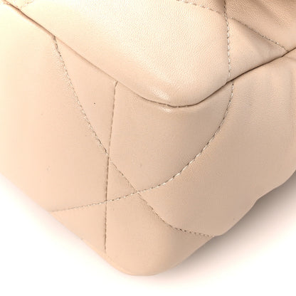 Chanel Lambskin Quilted Medium Chanel 19 Flap Light Beige 11 of 11