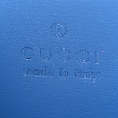 Gucci GG Monogram Scratch Lux Calfskin Mini Luce Shoulder Bag Blue 6 of 11