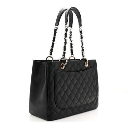 Chanel Caviar Quilted Grand Shopping Tote GST Black 3 of 10