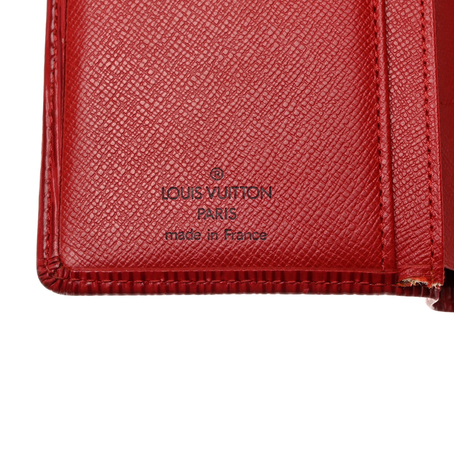 Epi French Purse Wallet Castillan Red