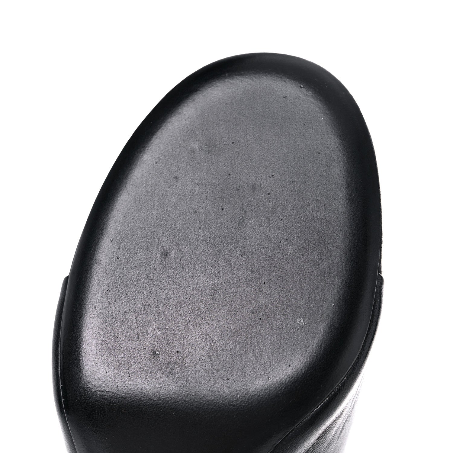 Balenciaga Shiny Sheepskin Oval 90mm Mule Pump 39 Black White 9 of 13