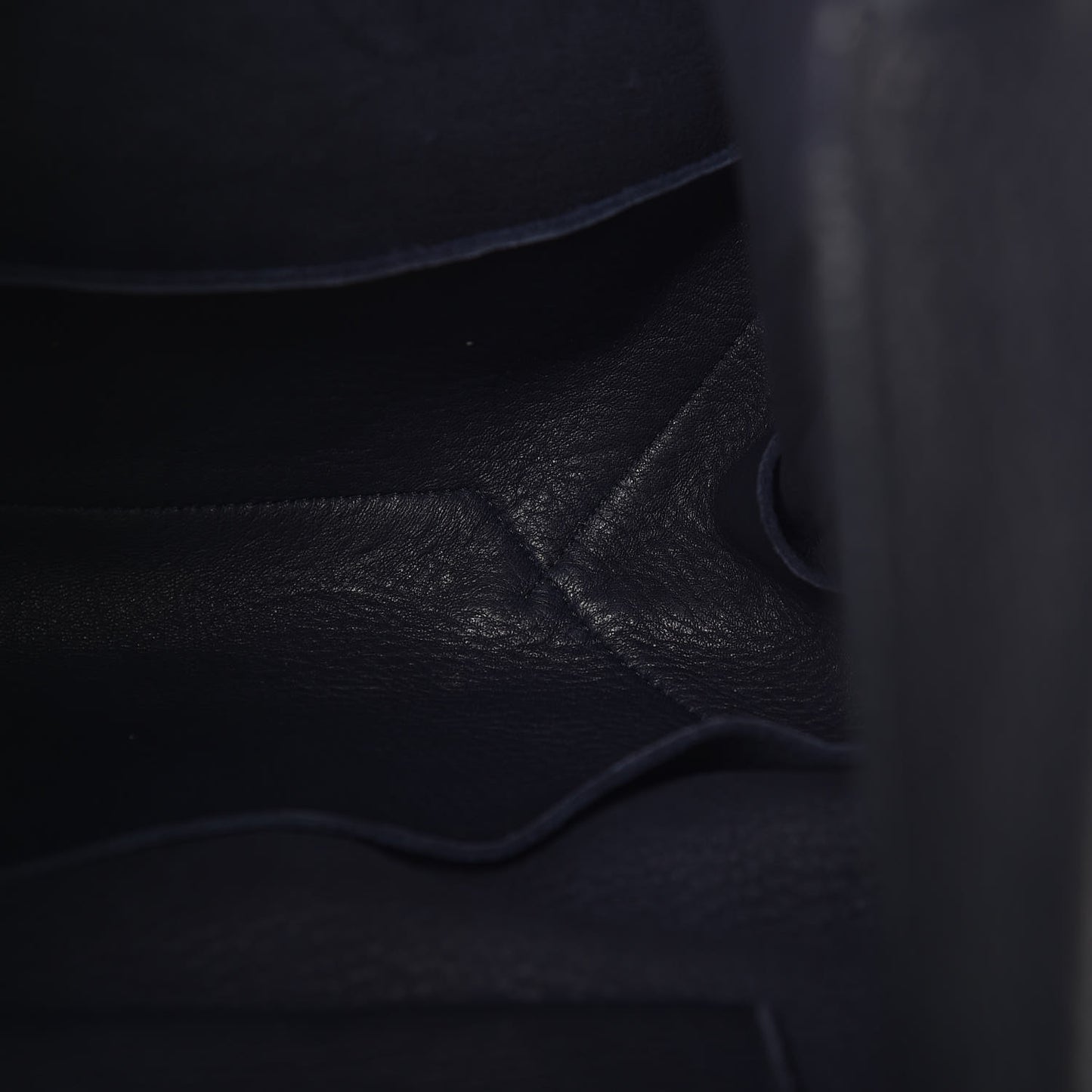 Cervo Deerskin Shopper Tote Navy