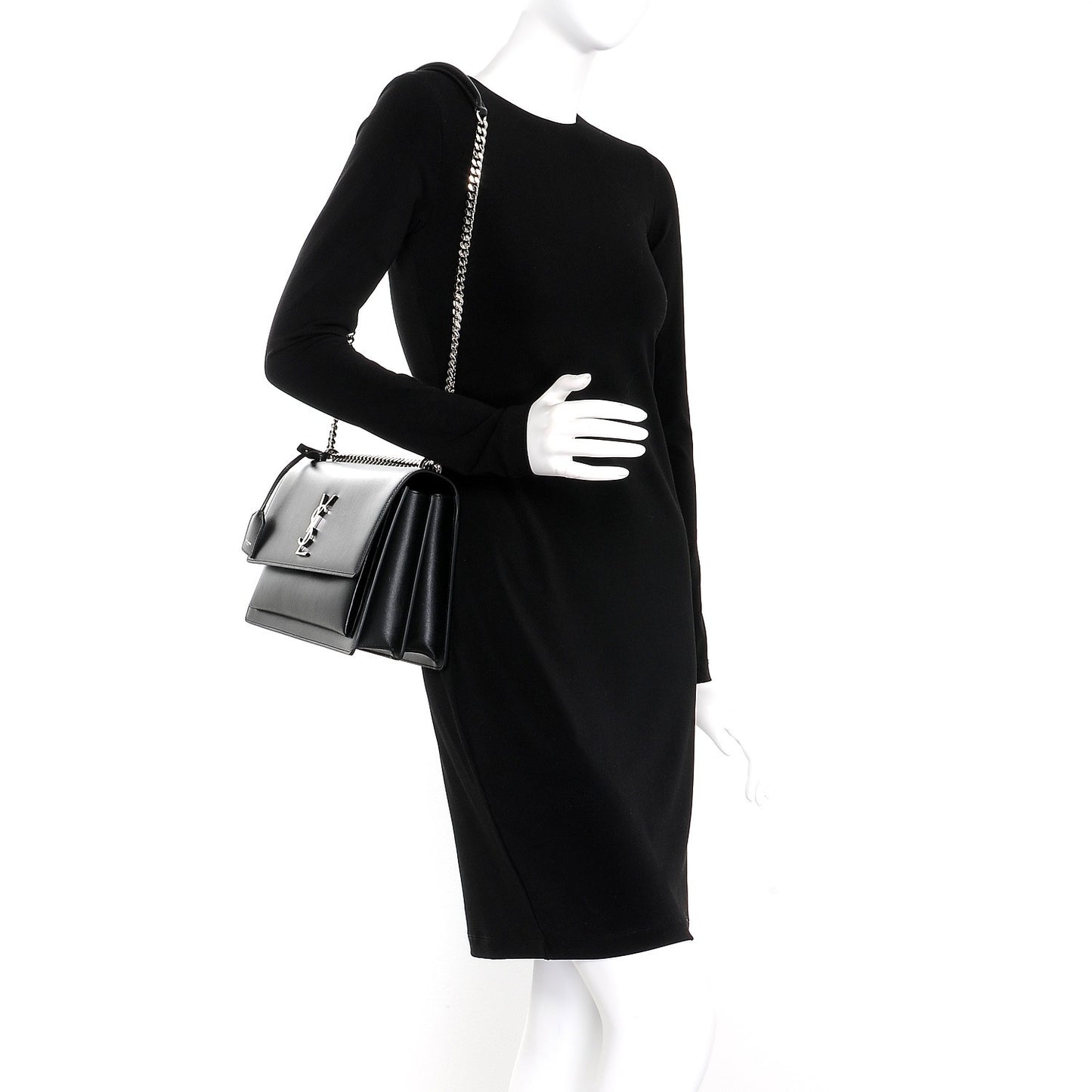 Calfskin Large Monogram Sunset Black
