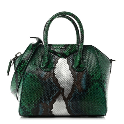 Givenchy Snakeskin Mini Antigona Green Multicolor 1 of 10