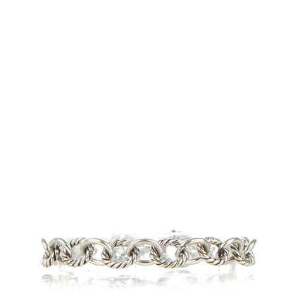 David Yurman Sterling Silver 10mm Medium Oval Link Bracelet 1 of 6