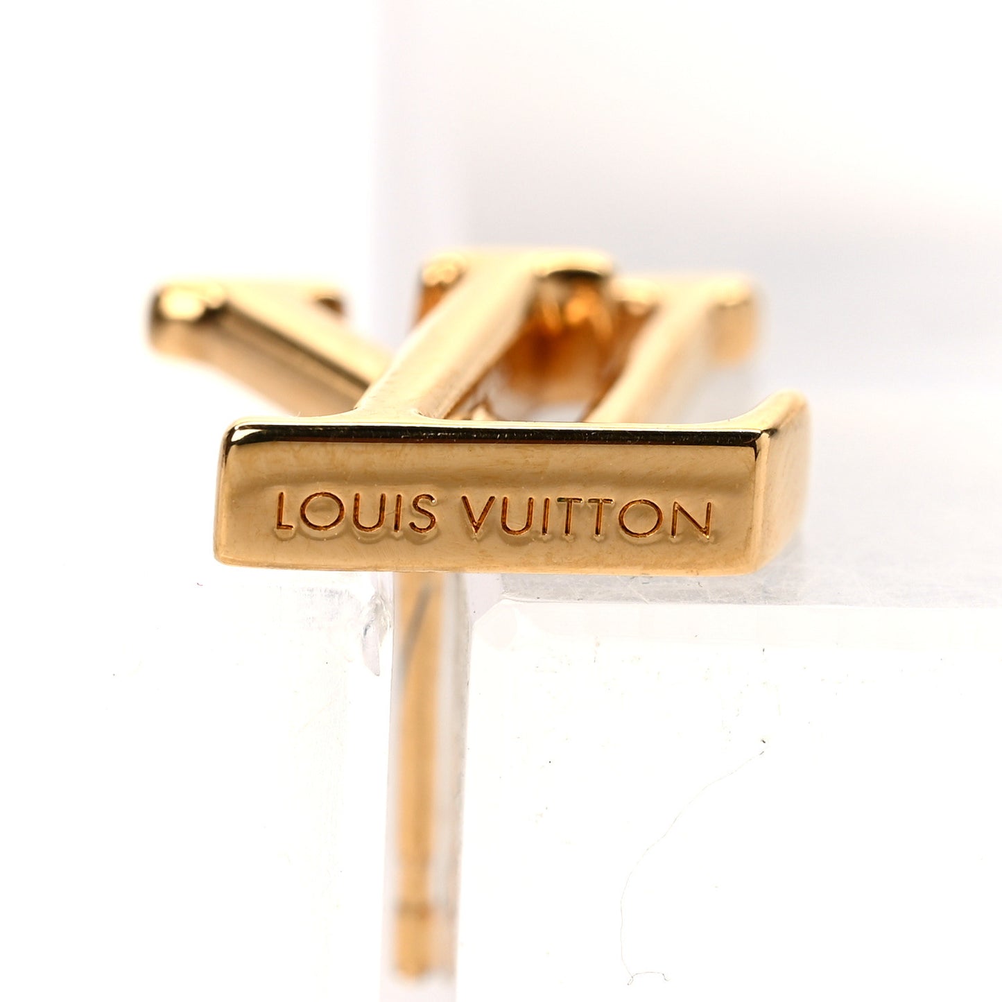 Metal LV Iconic Earrings Gold