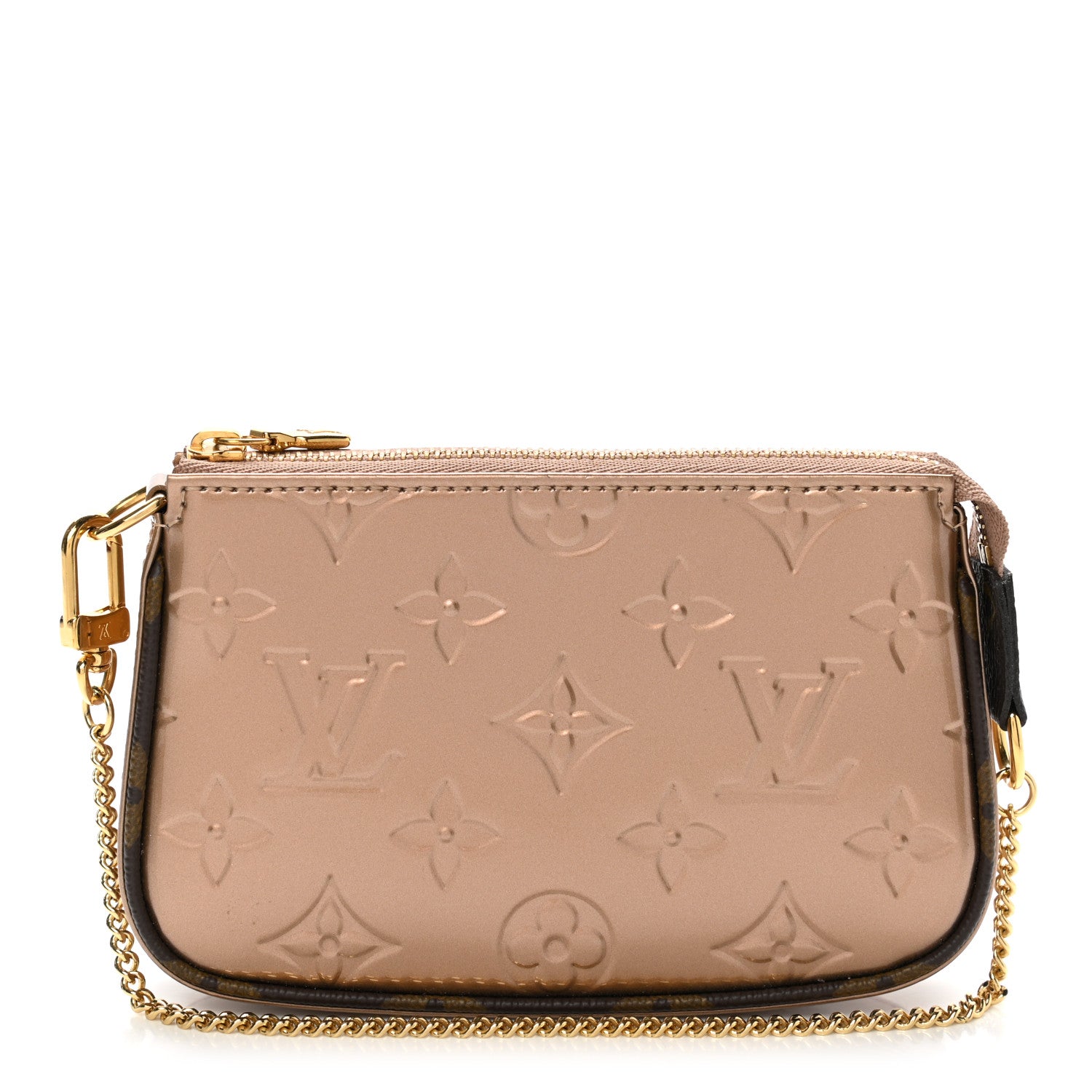 Louis Vuitton Metallic Vernis Mini Pochette Accessories Rose Gold 1 of 7
