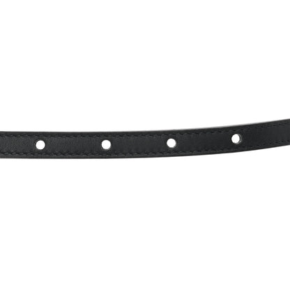 Gucci Calfskin Crystal Tiger Head Buckle Thin Belt 85 34 Black 4 of 4