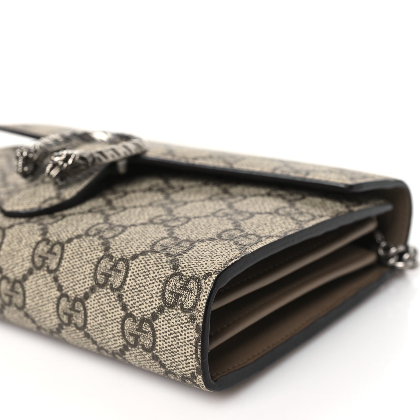 GG Supreme Monogram Mini Dionysus Chain Wallet