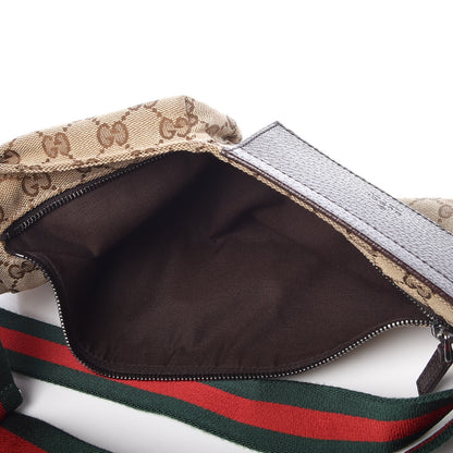 Gucci Monogram Web Belt Bag Dark Brown 5 of 9