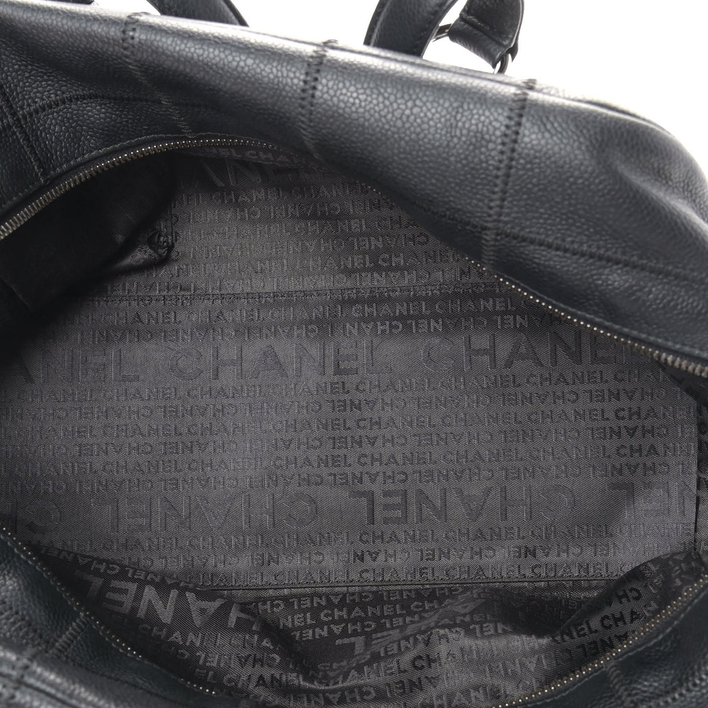 Caviar Square Stitched Tote Black