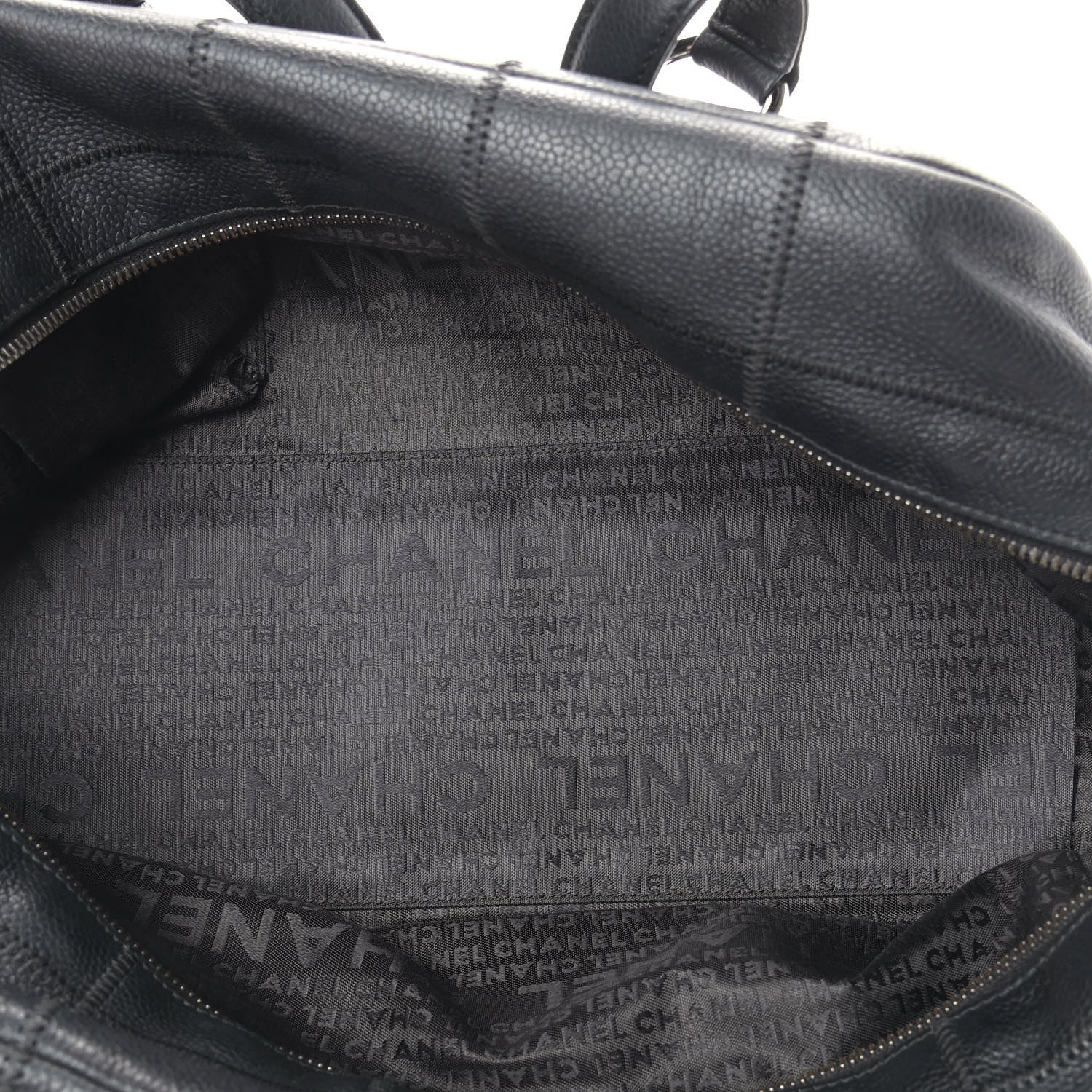 Chanel Caviar Square Stitched Tote Black 5 of 10