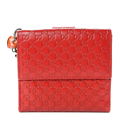 Gucci Microguccissima Cherie French Flap Wallet Tabasco 1 of 12