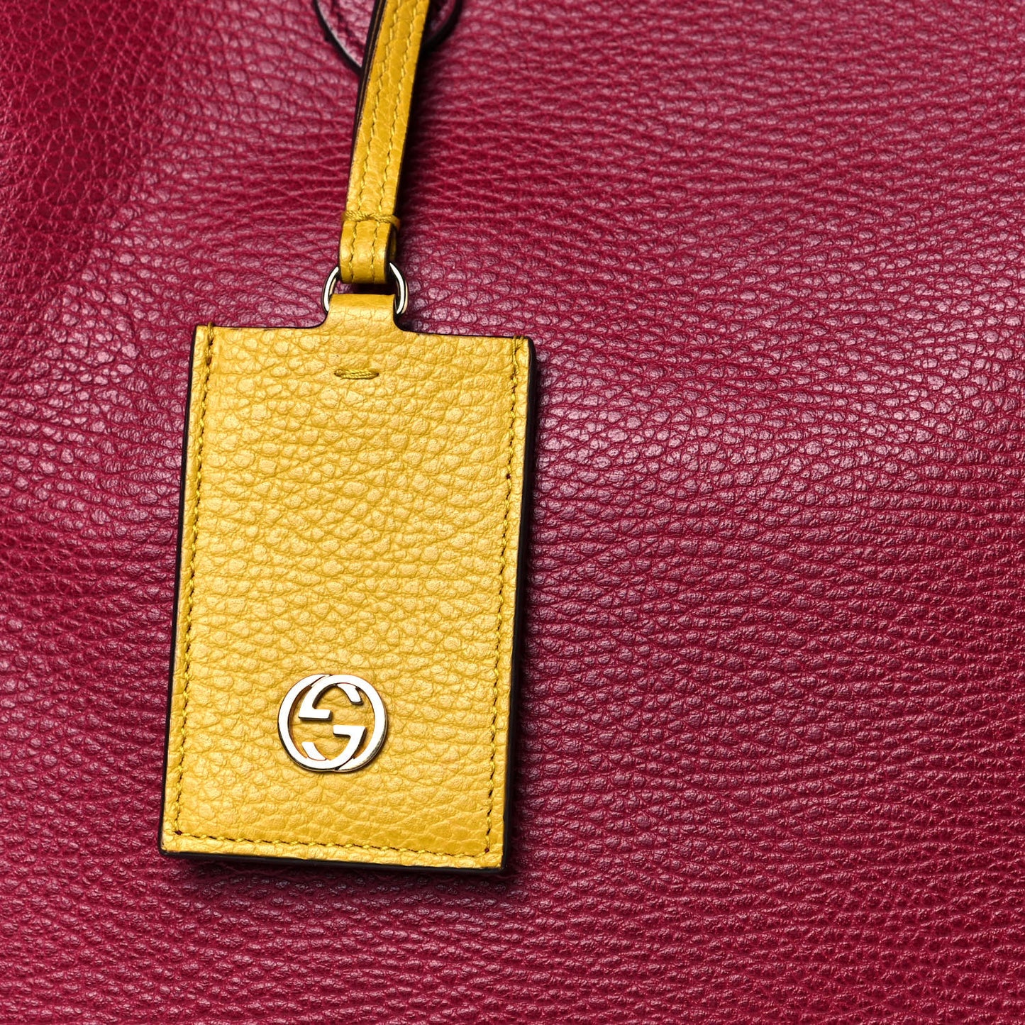 Dollar Calfskin Medium Swing Tote Raspberry Sorbet