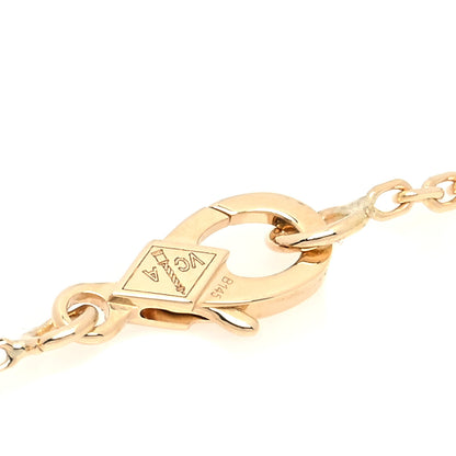 Van Cleef & Arpels 18K Yellow Gold Mother of Pearl Vintage Alhambra Pendant Necklace 7 of 8