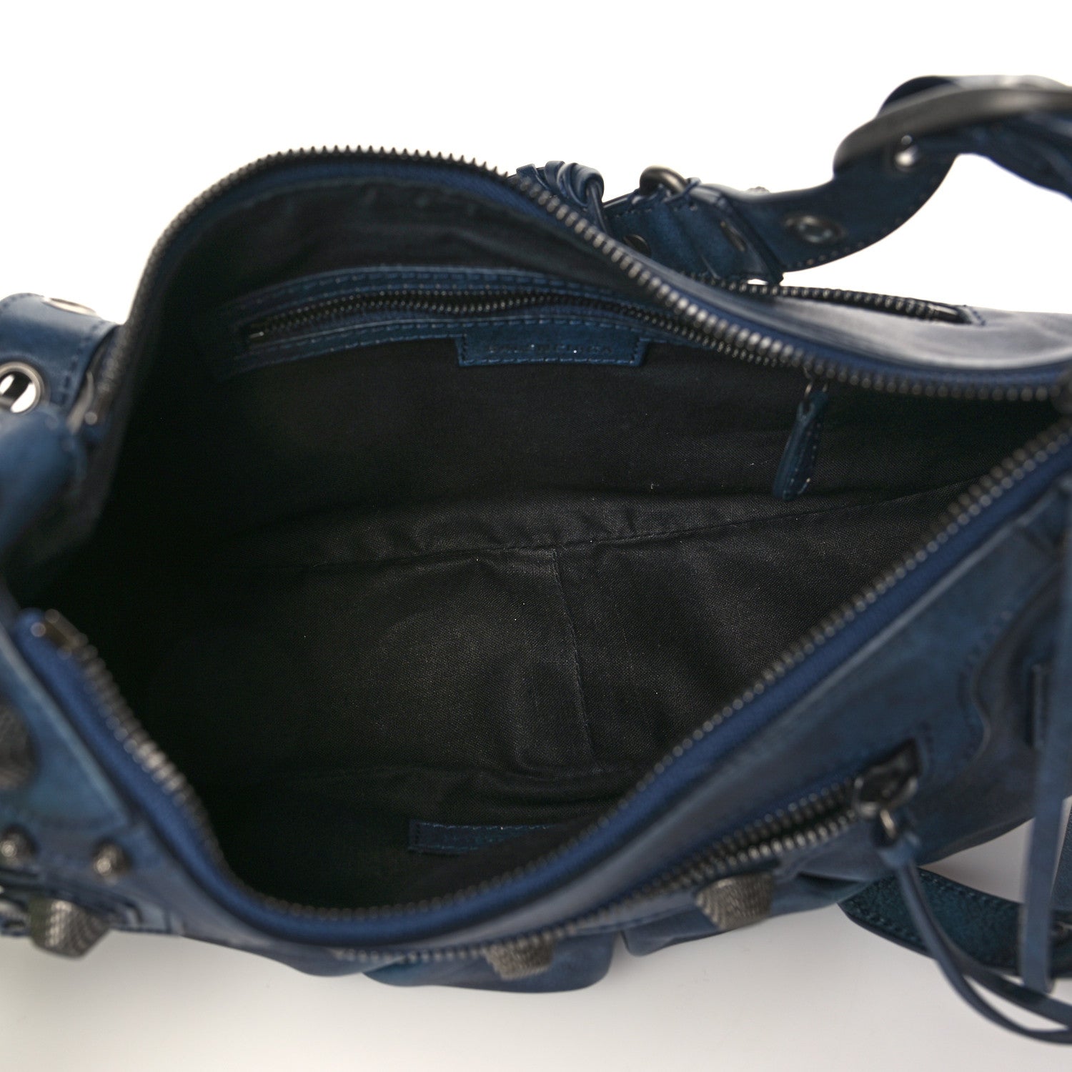 Balenciaga Used Calfskin Small Le Cagole Shoulder Bag Navy 4 of 8