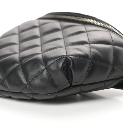 Chanel Lambskin Quilted Waist Belt Bag Black 11 of 11