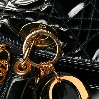 Christian Dior Patent Cannage Medium Lady Dior Black 6 of 6