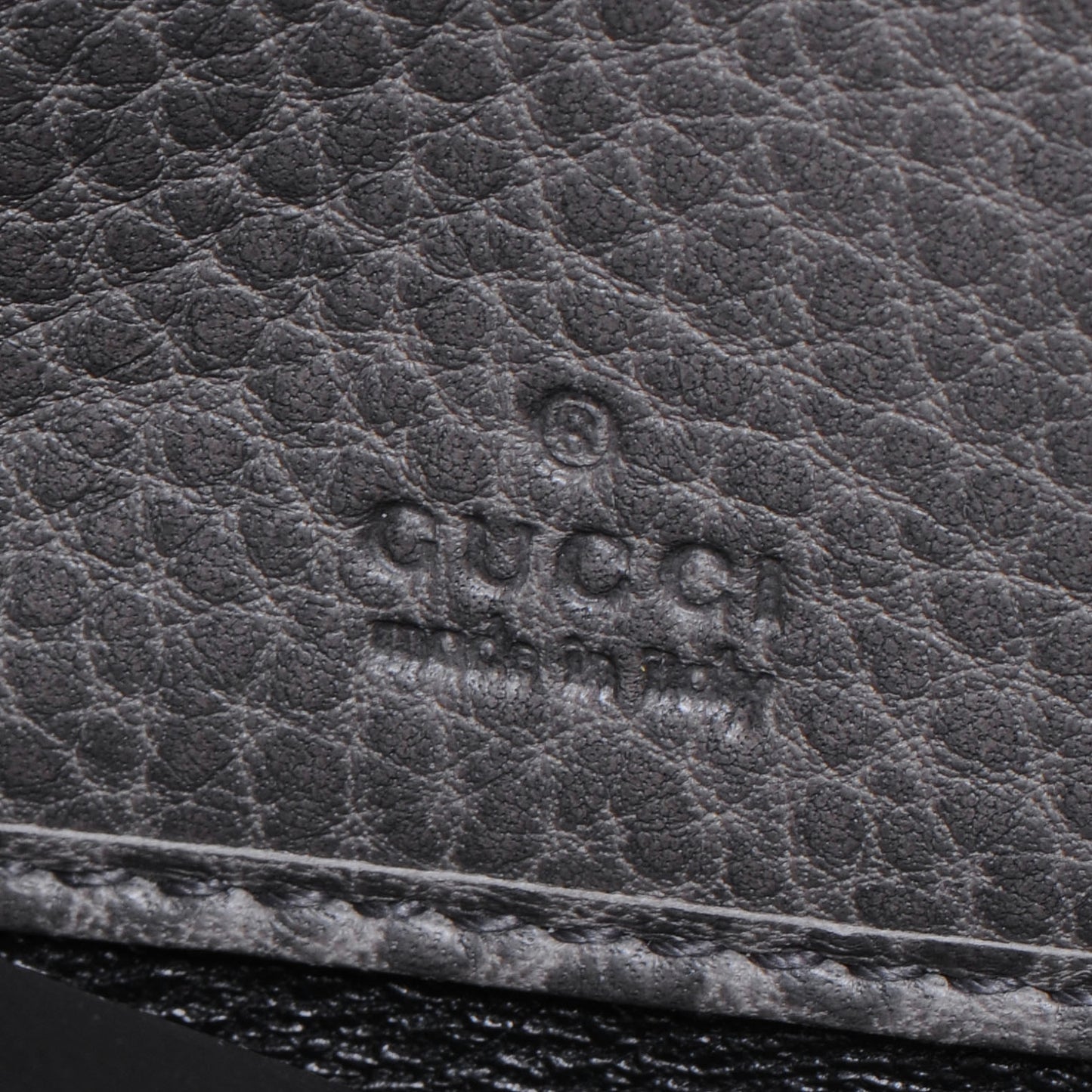 Guccissima Bamboo Tassel Zip Around Wallet Grey