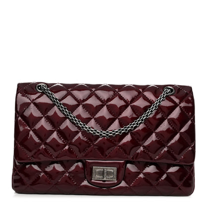 Chanel Patent Quilted 2.55 Reissue 227 Flap Light Burgundy 1 of 12