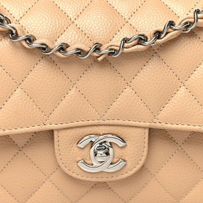 Chanel Caviar Quilted Small Double Flap Beige 8 of 10