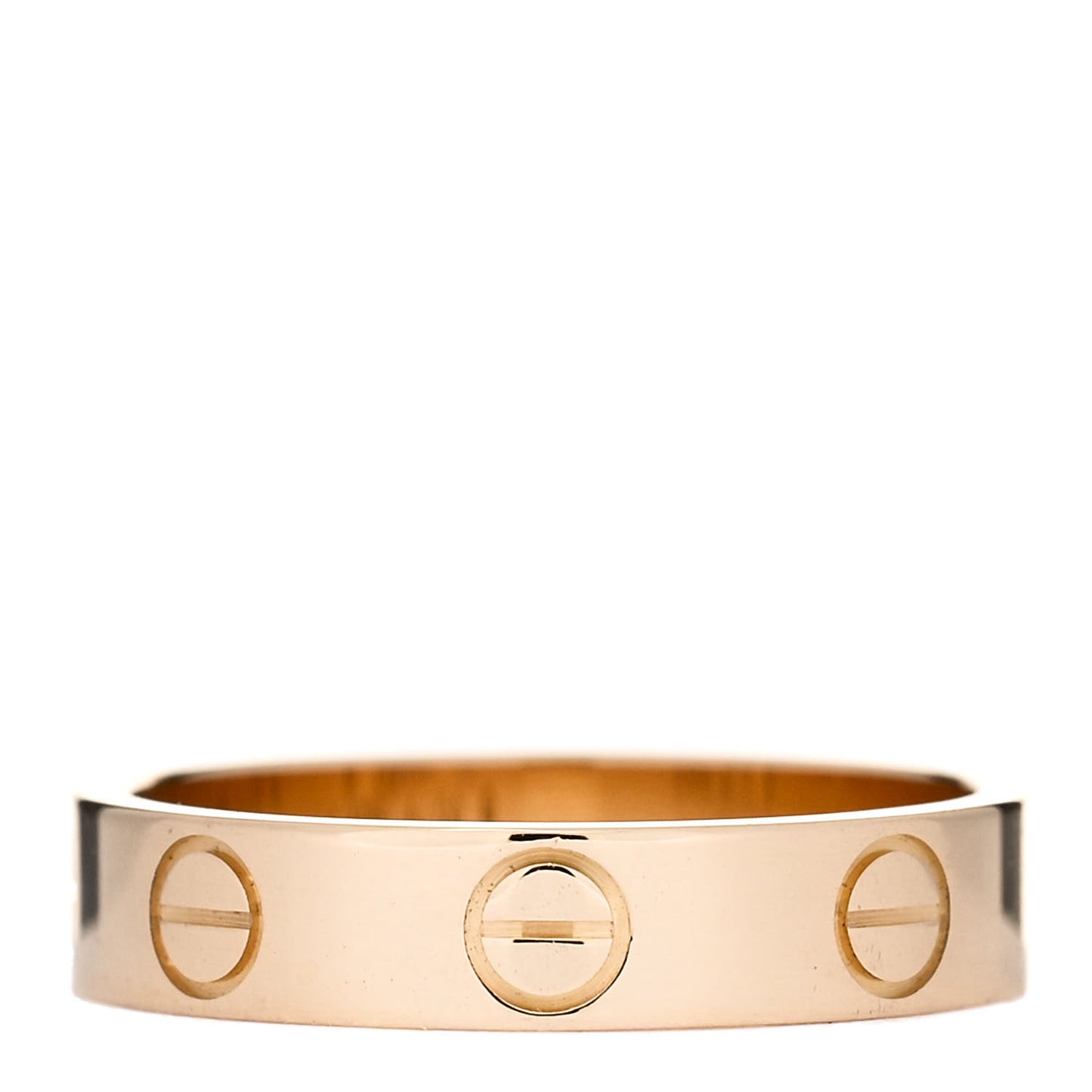 18K Yellow Gold 3.5mm LOVE Wedding Band Ring 47 4
