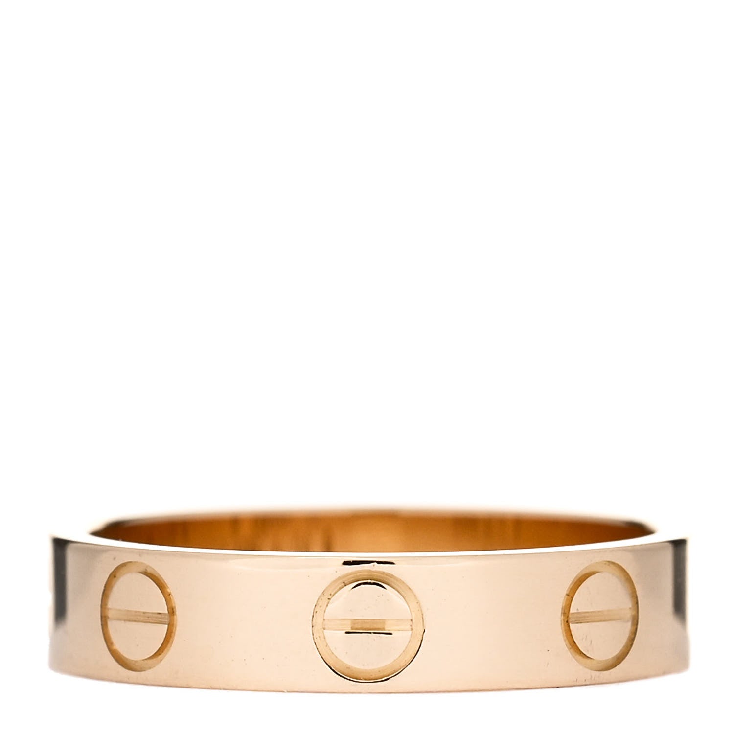 Cartier 18K Yellow Gold 3.5mm LOVE Wedding Band Ring 47 4 3 of 4