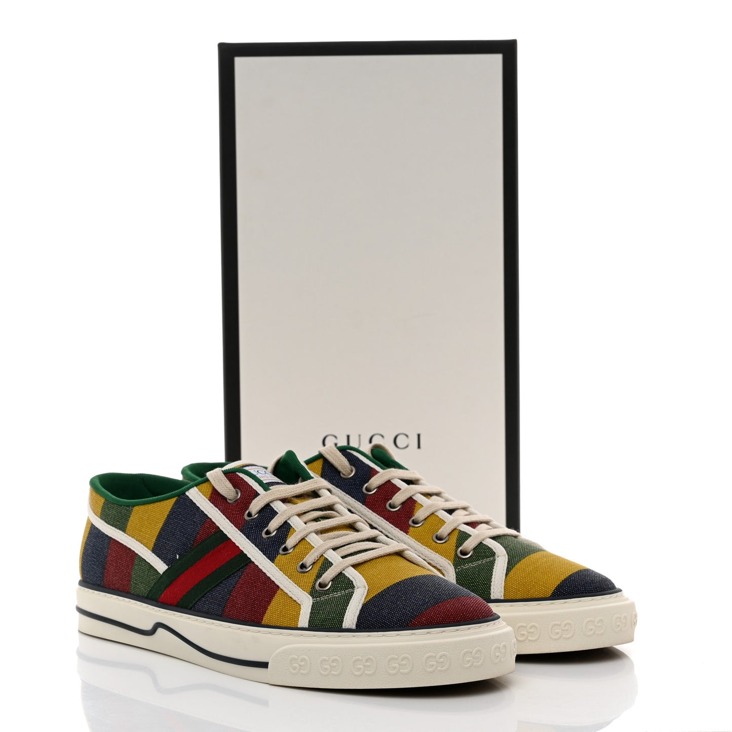 Canvas Web Marley Stripe Mens 1977 Tennis Sneakers 10.5 Multicolor Mystic White