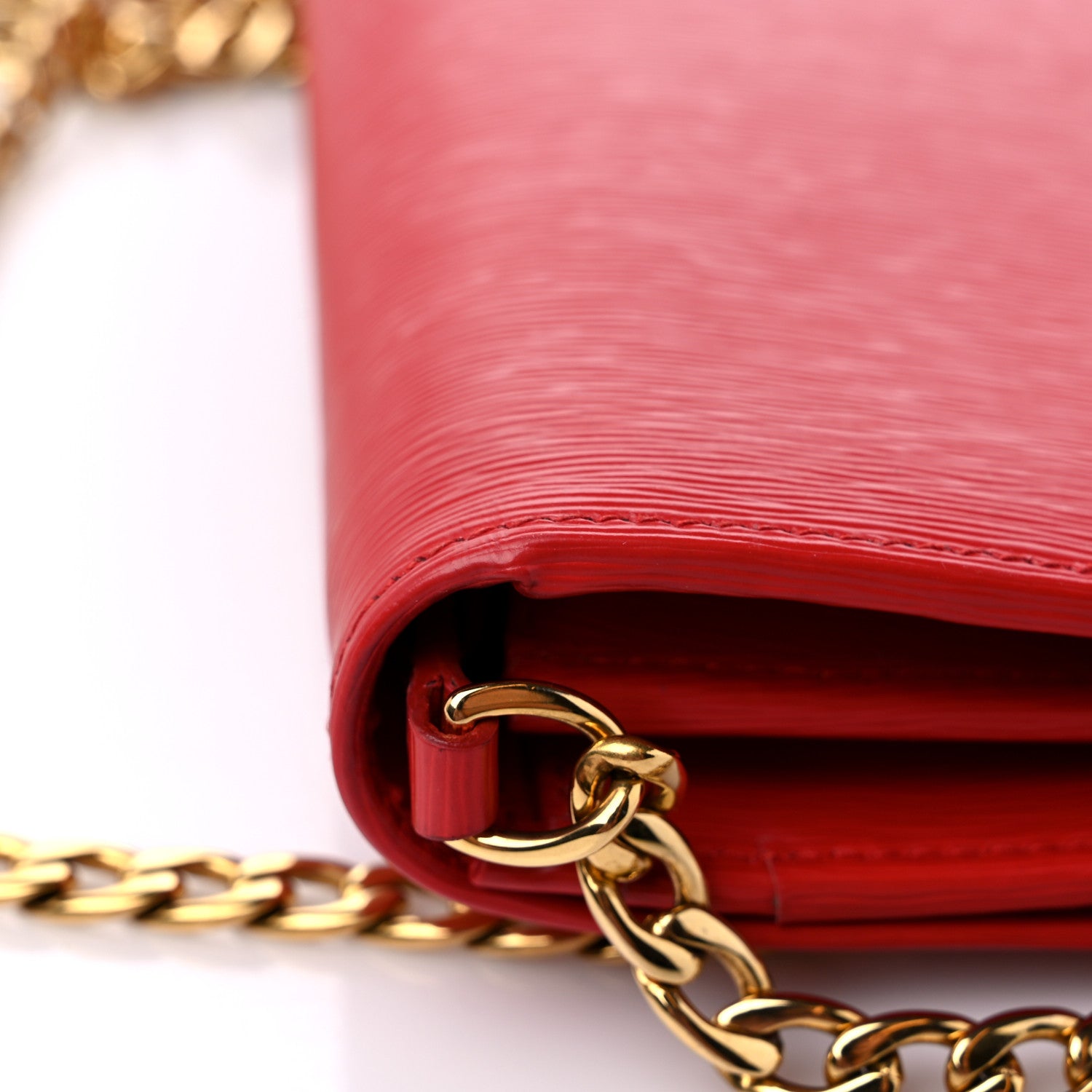 Prada Vitello Move Metal Oro Chain Wallet Lacca 1320570 – FASHIONPHILE